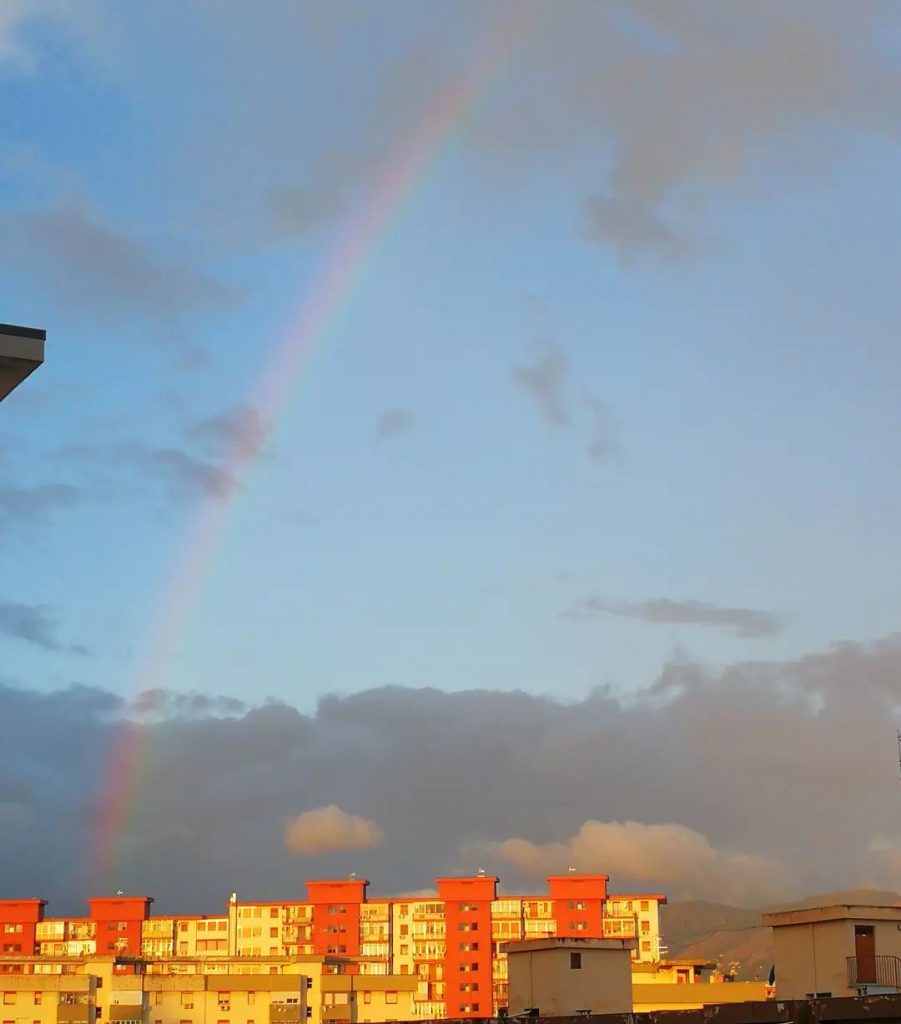 maltempo arcobaleno palermo