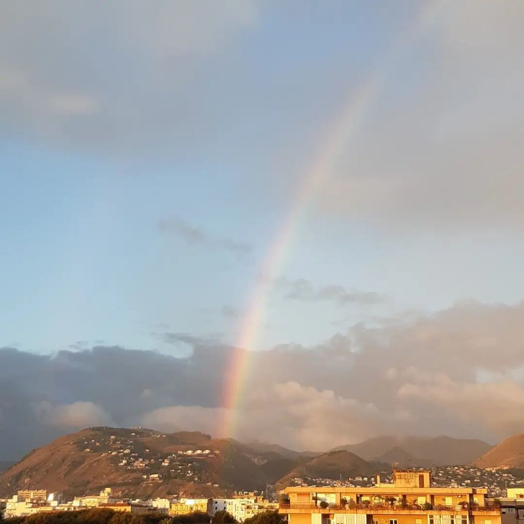 maltempo arcobaleno palermo