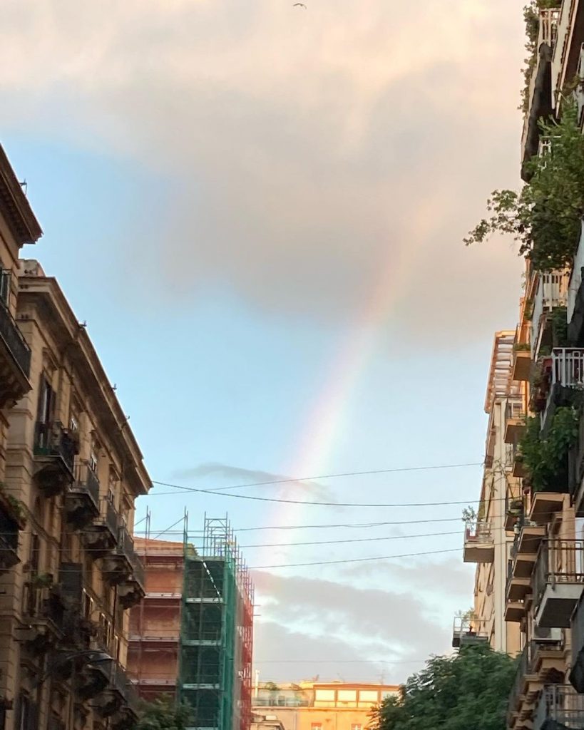 maltempo arcobaleno palermo