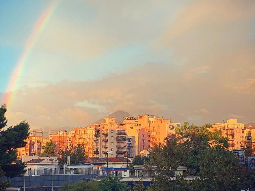 maltempo arcobaleno palermo