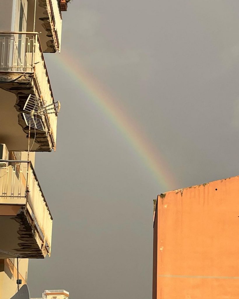 maltempo arcobaleno palermo