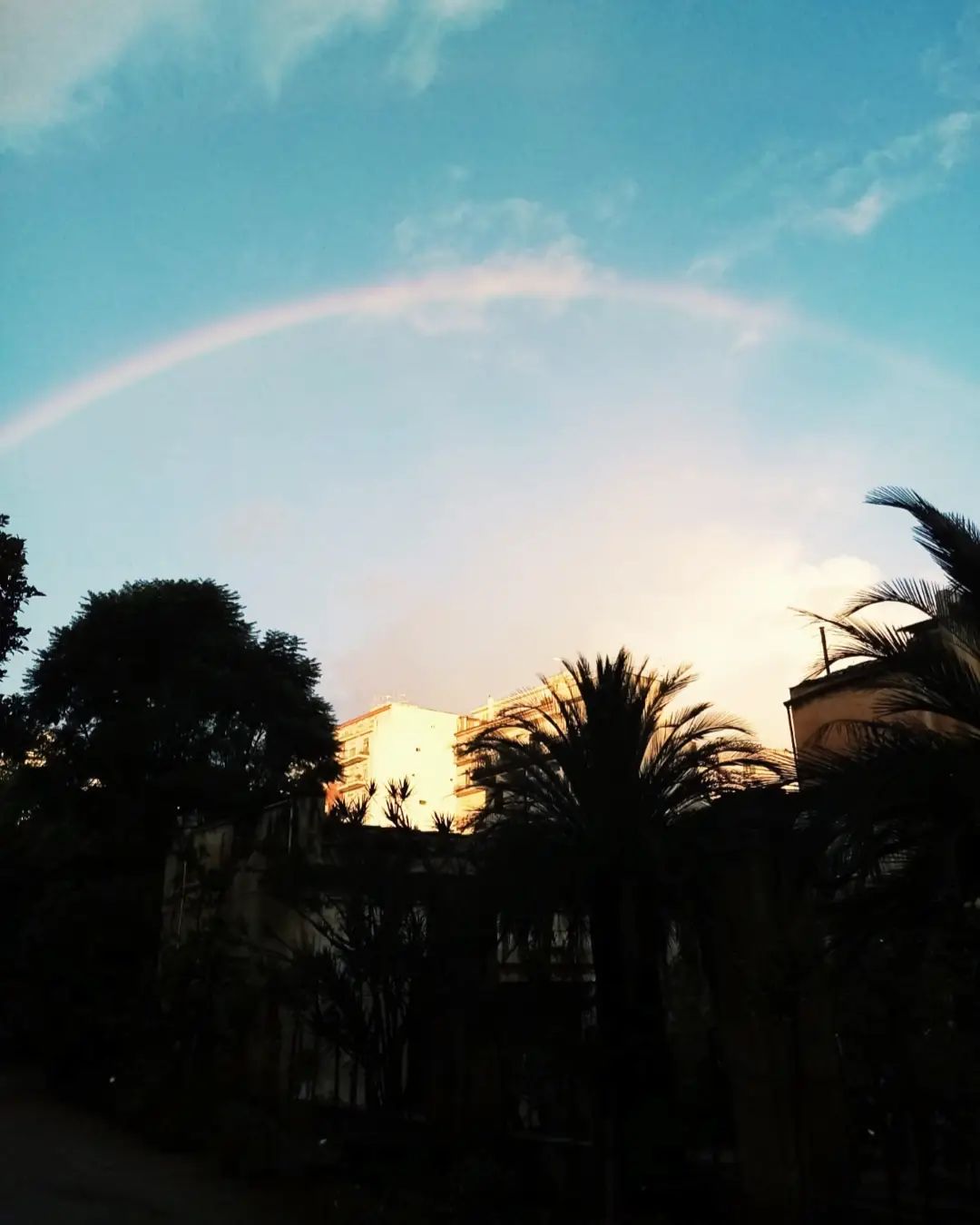 maltempo arcobaleno palermo