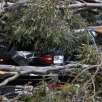 Maltempo, venti di 165km/h in Australia: alberi abbattuti, tetti divelti e 450.000 persone al buio a Melbourne – FOTO