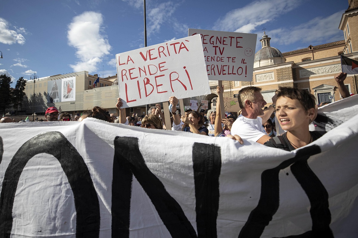 manifestazione roma green pass