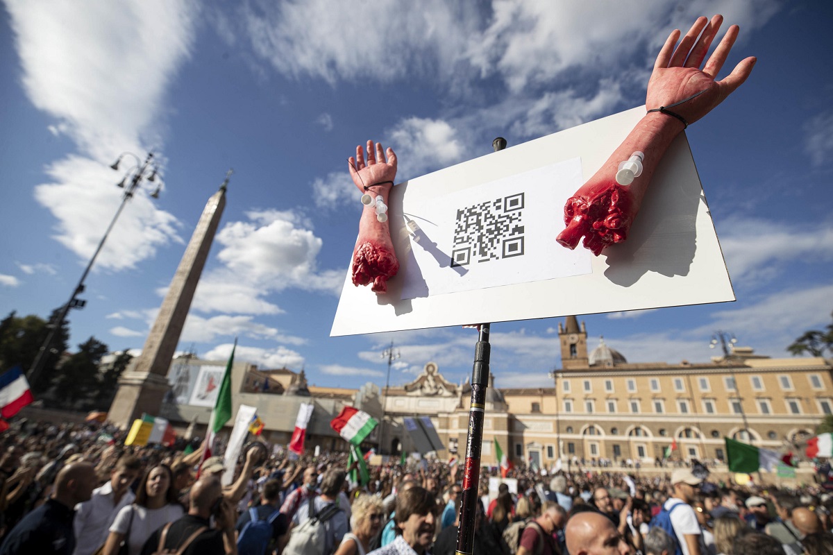 manifestazione roma green pass