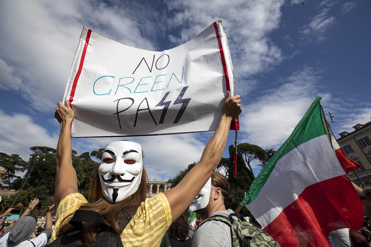 manifestazione roma green pass