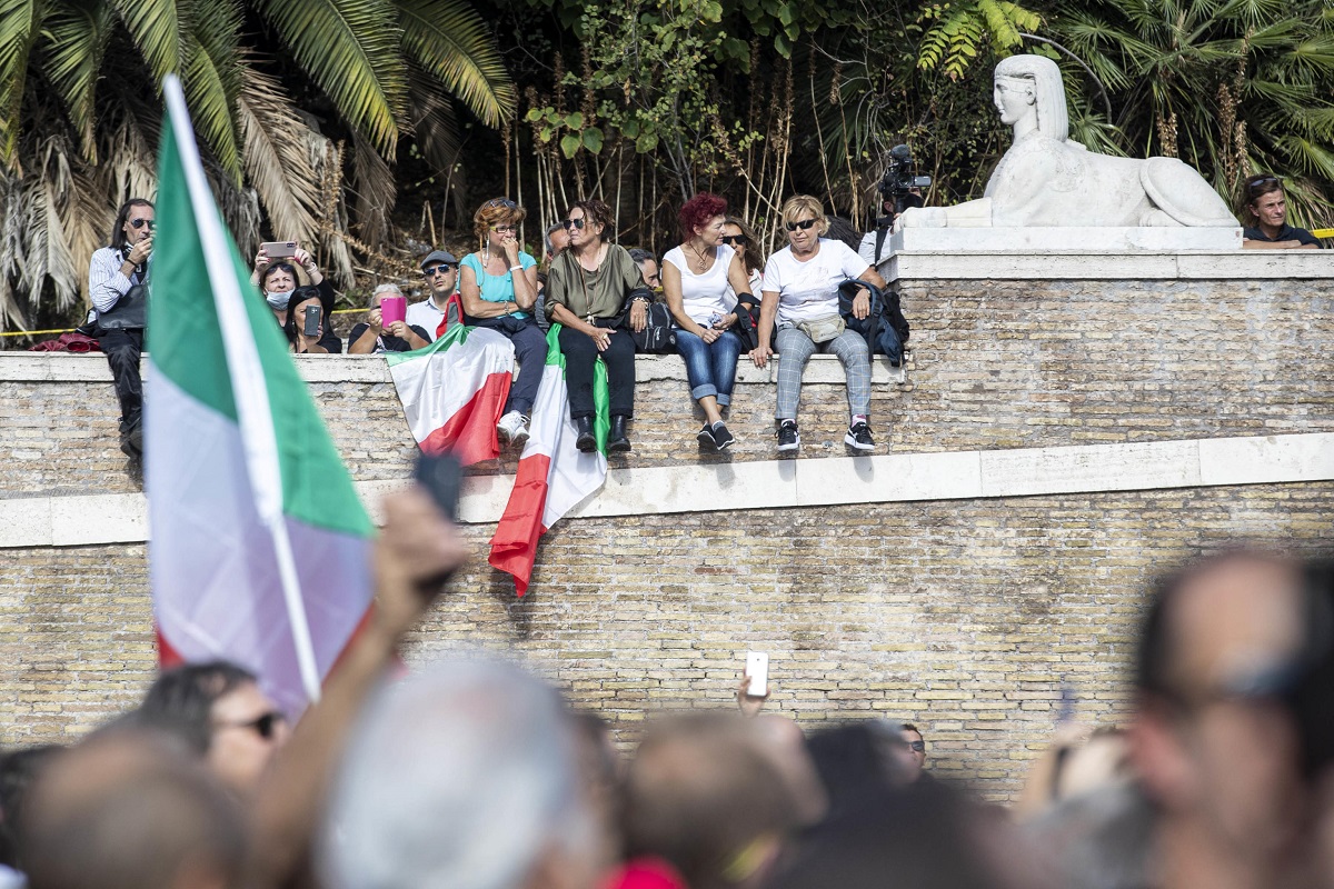 manifestazione roma green pass