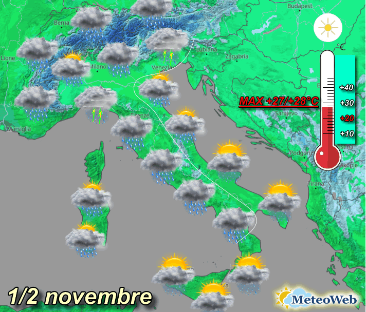 Previsioni Meteo Per Il Ponte Di Ognissanti: Peggioramento Su Tutta L ...