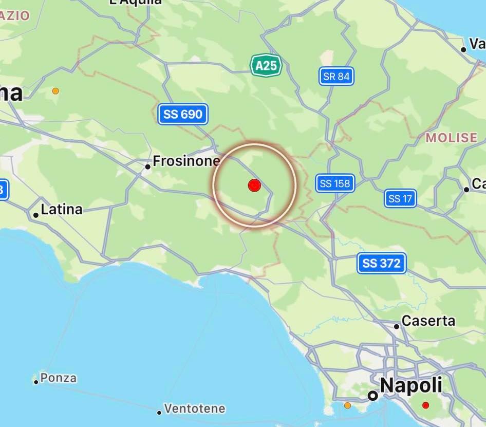 terremoto frosinone