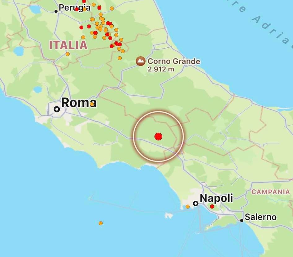 terremoto frosinone