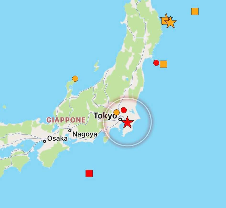 Forte Terremoto In Giappone Epicentro A Chiba Avvertito Anche A Tokyo Mappe E Dati 1729