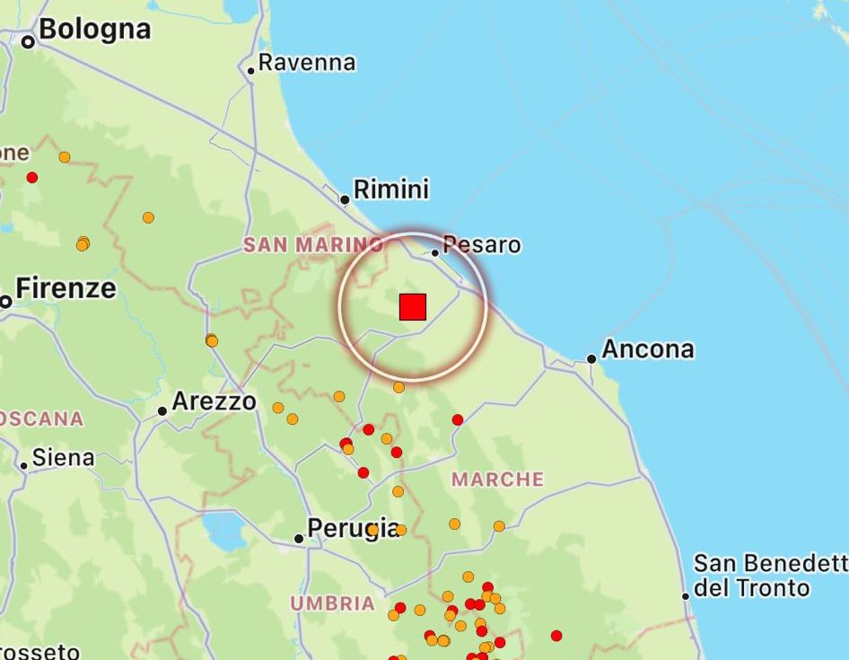 terremoto marche oggi