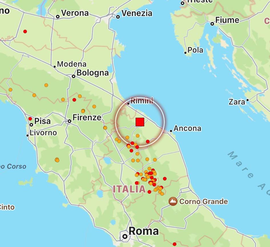 terremoto marche oggi