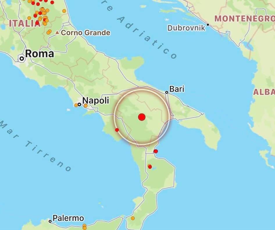 terremoto oggi puglia basilicata