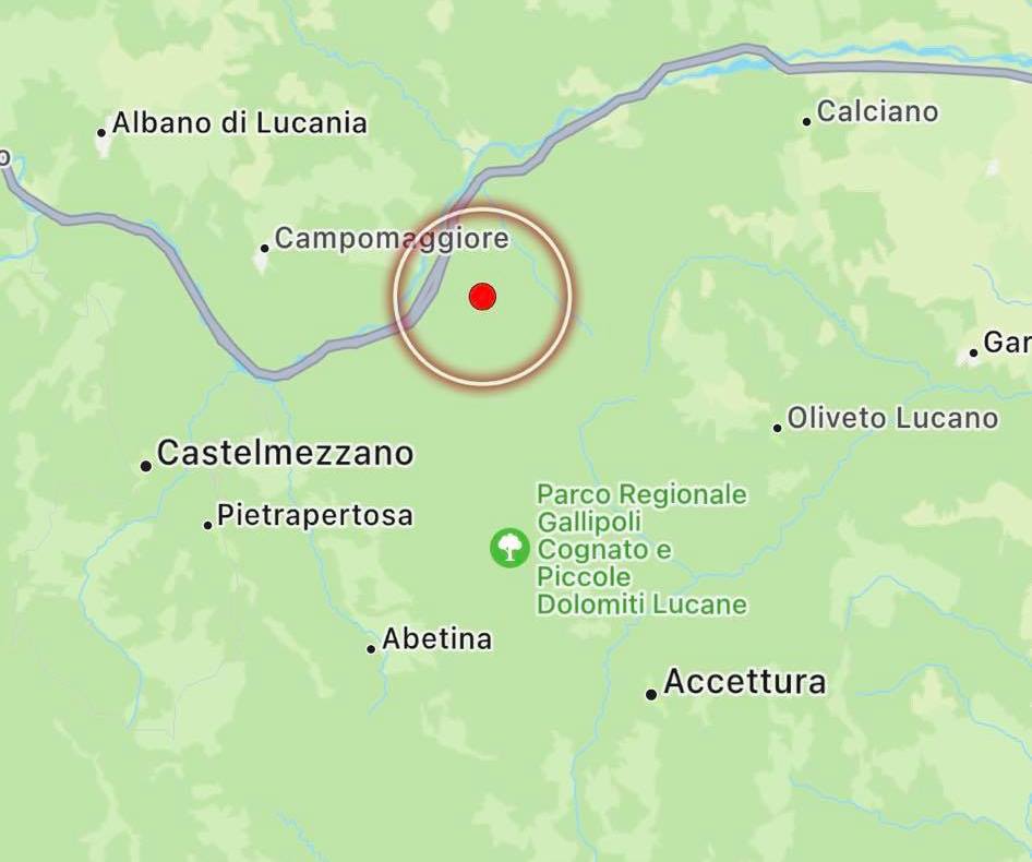 terremoto oggi puglia basilicata