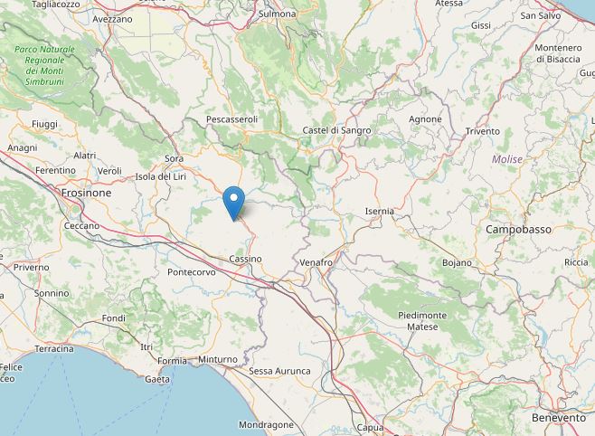 terremoto oggi roma frosinone