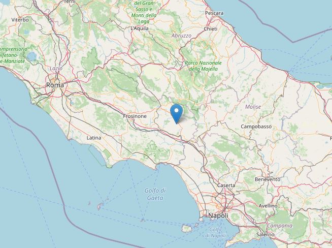 terremoto oggi roma frosinone