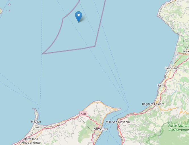 terremoto tirreno calabria sicilia