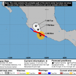 L’Uragano Rick punta il Messico: landfall tra Zihuatanejo e Lazaro Cardenas, si temono alluvioni lampo [MAPPE]