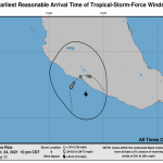 L’Uragano Rick punta il Messico: landfall tra Zihuatanejo e Lazaro Cardenas, si temono alluvioni lampo [MAPPE]