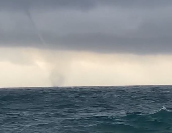 waterspout liguria