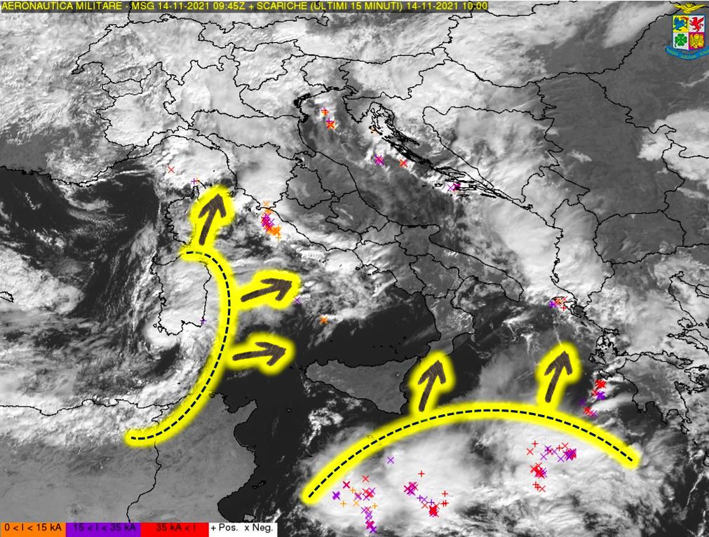 Allerta Meteo Italia nella morsa tra due Cicloni temporali