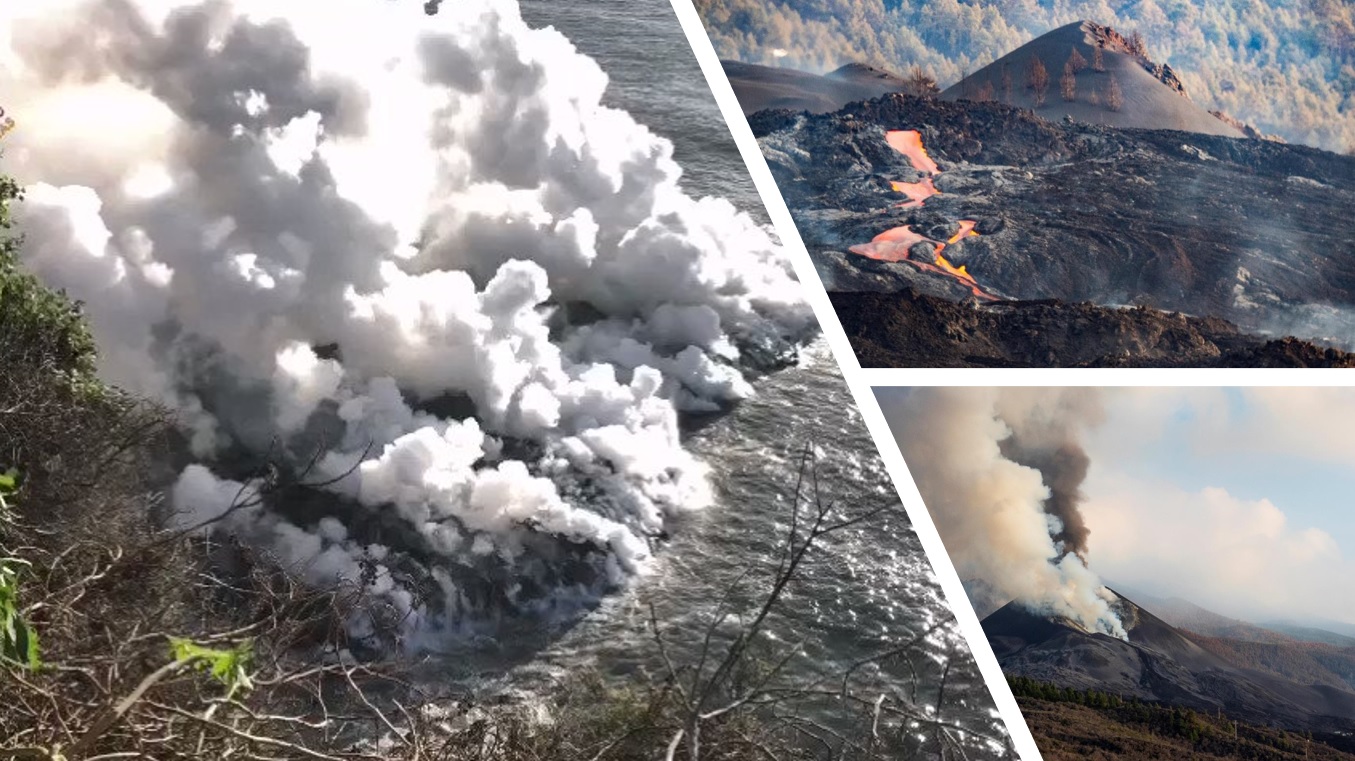 while La Palma continues to shake, a new lava delta is forming [FOTO e VIDEO]