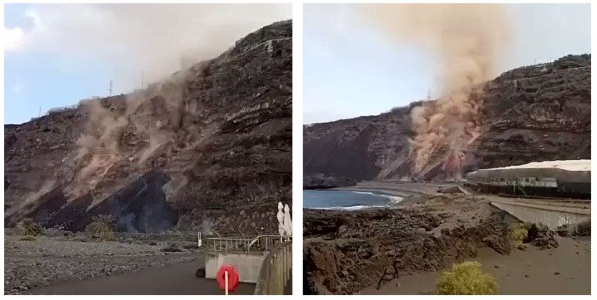 lava la palma cumbre vieja raggiunge spiaggia