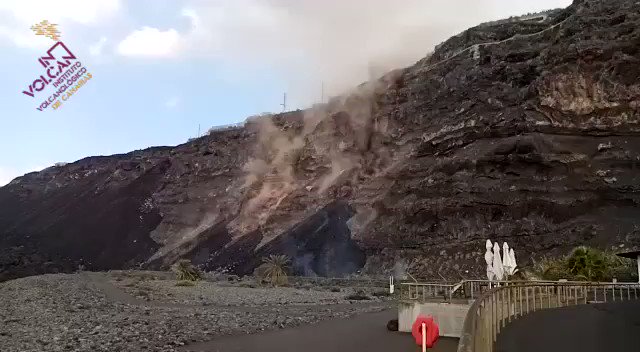 lava la palma cumbre vieja raggiunge spiaggia