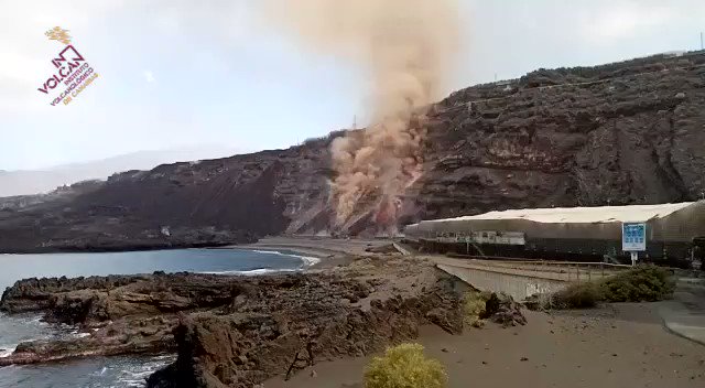 lava la palma cumbre vieja raggiunge spiaggia