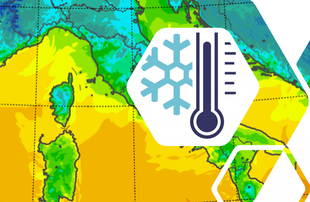 le temperature minime di oggi