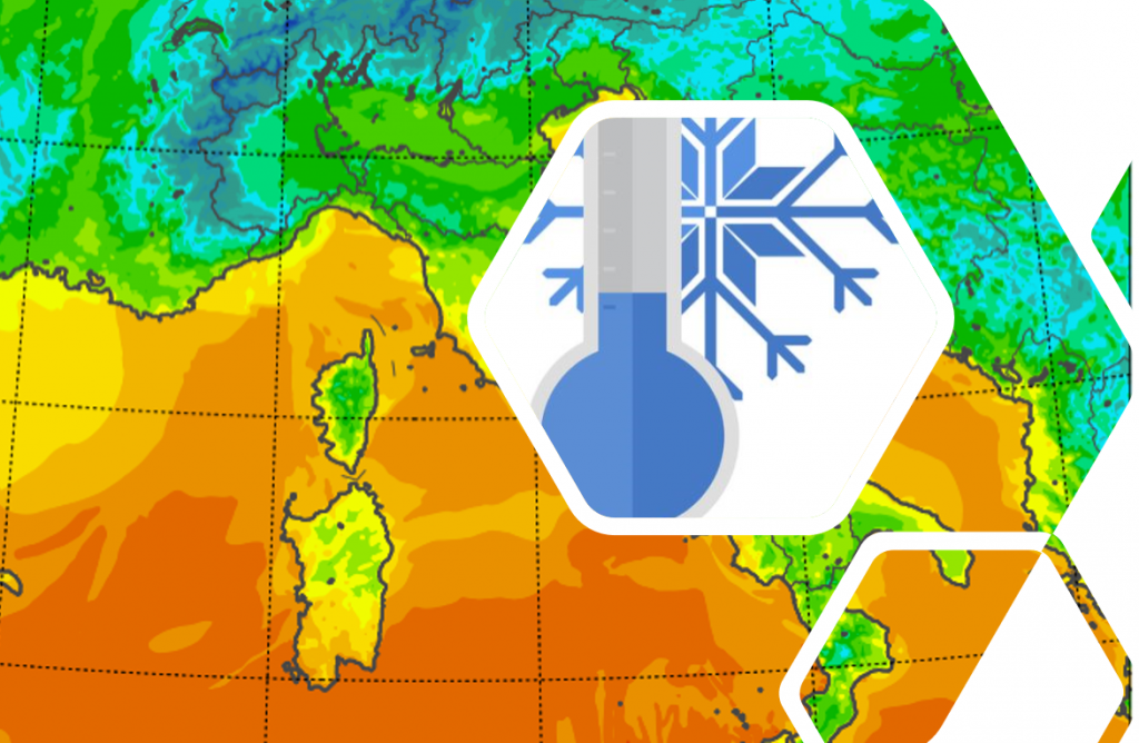 temperature minime italia oggi