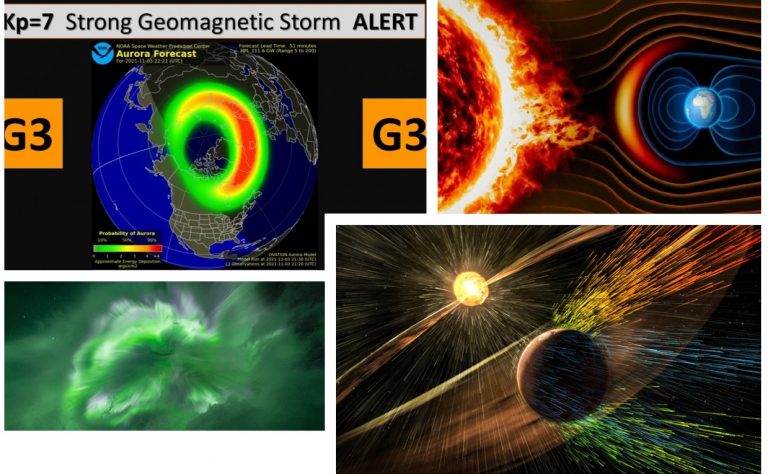 tempesta solare geomagnetica oggi 4 novembre