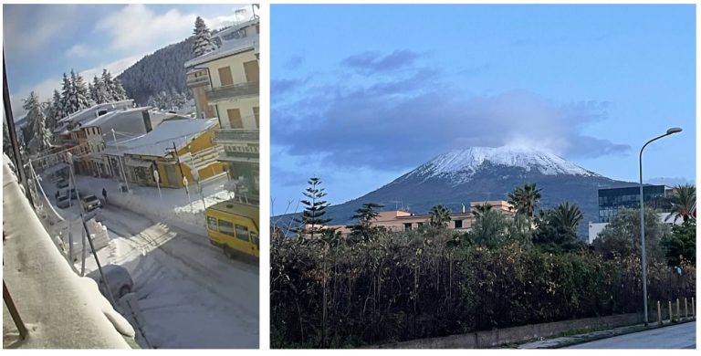 maltempo neve calabria sila campania vesuvio