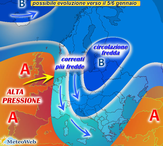 Previsioni Meteo: Primo Attacco All'anticiclone Verso L'Epifania