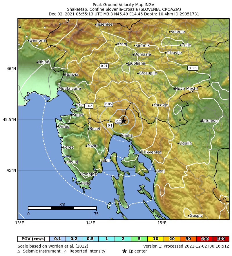 terremoto croazia slovenia