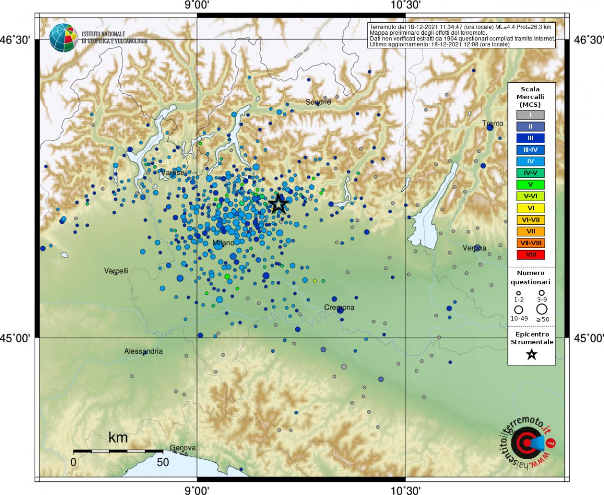 terremoto oggi lombardia