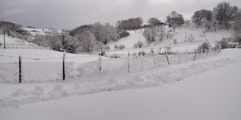 neve nel Sannio beneventano