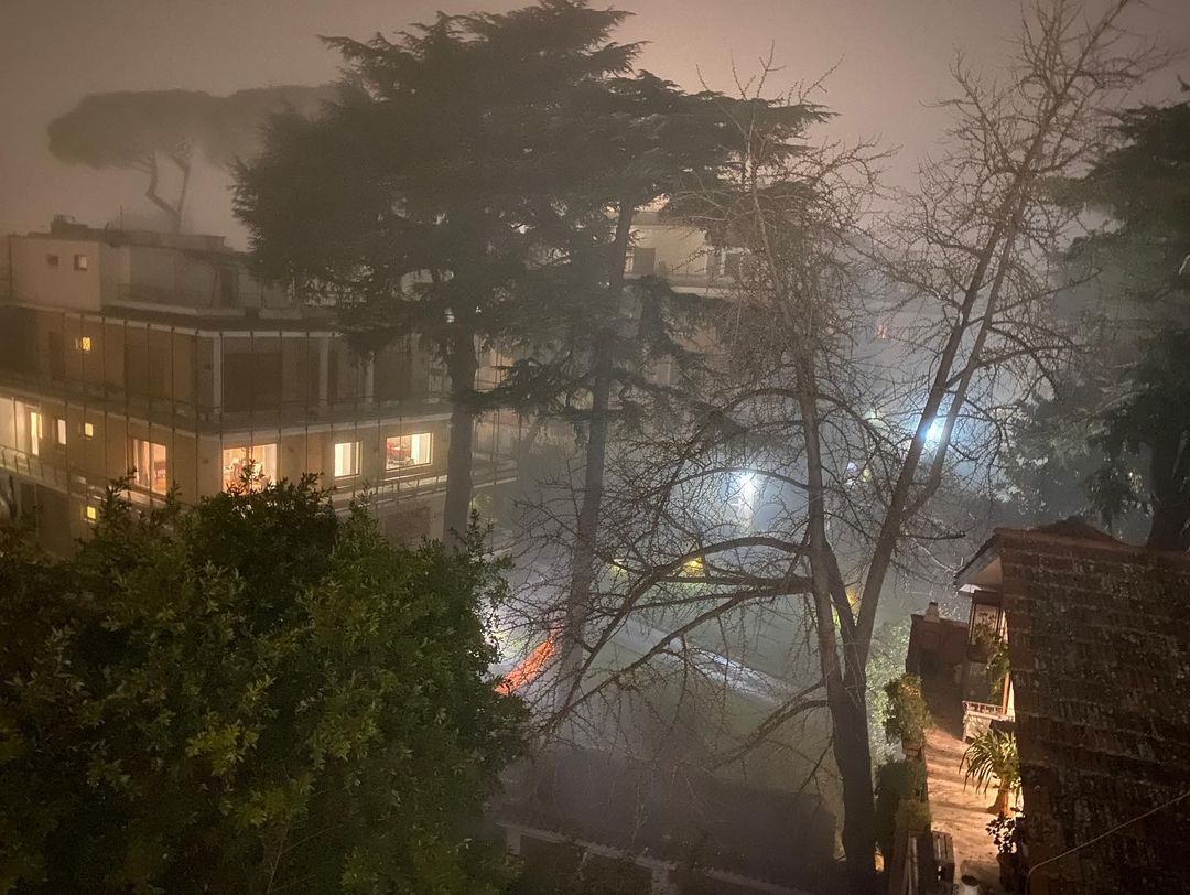 nebbia a roma notte di capodanno 2022