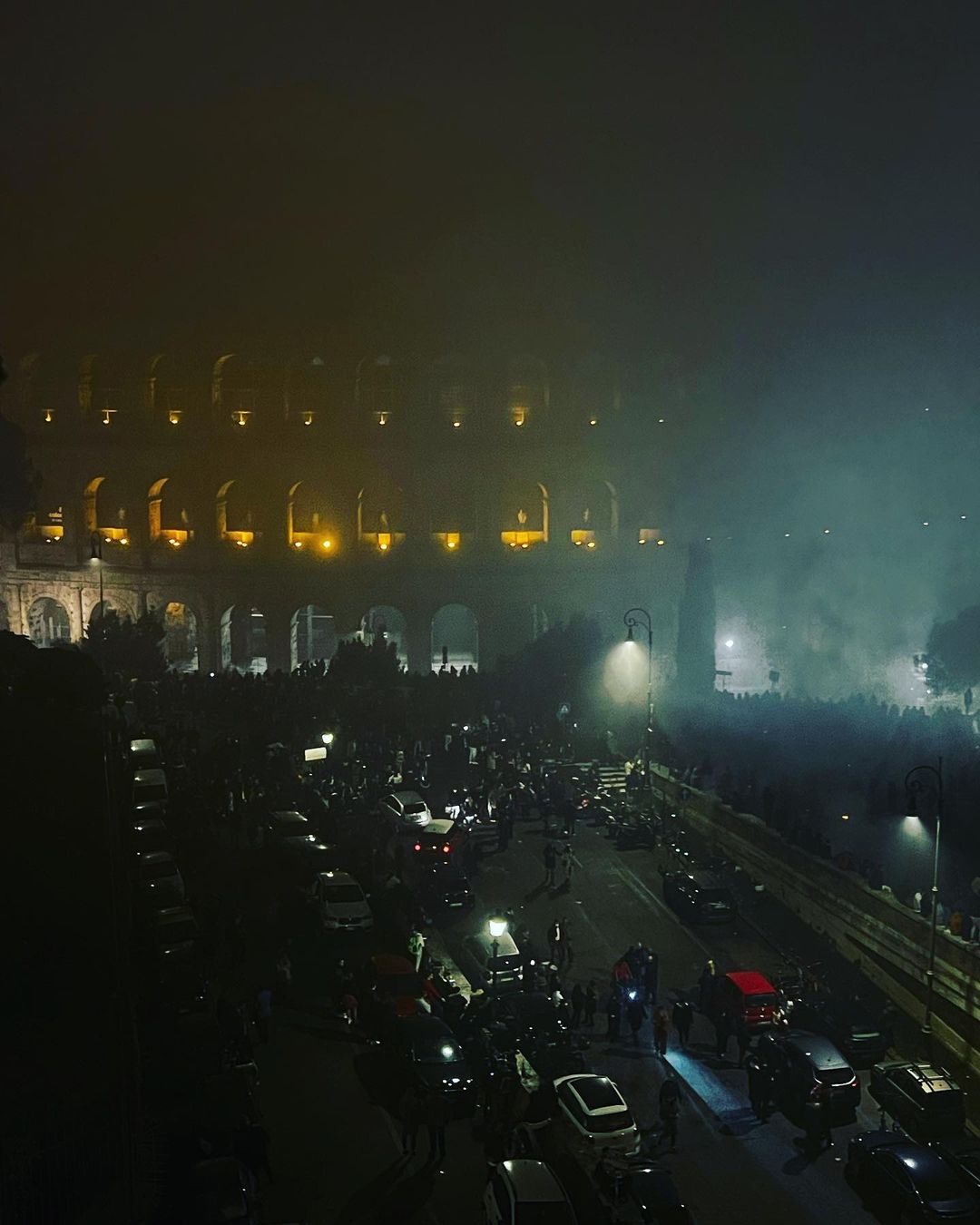 nebbia a roma notte di capodanno 2022