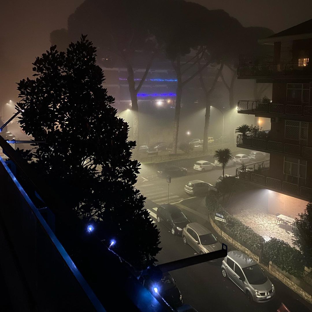 nebbia a roma notte di capodanno 2022