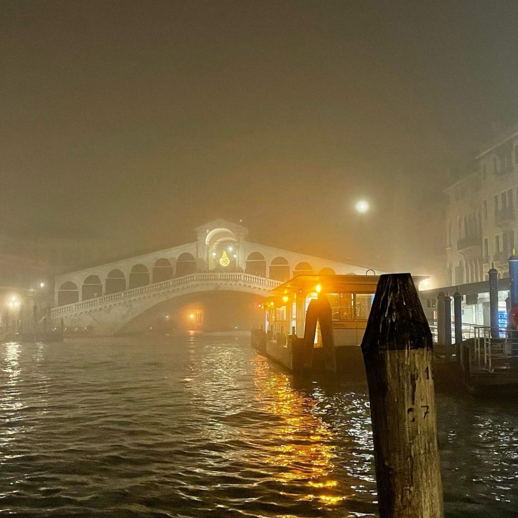 nebbia a venezia notte di capodanno 2022