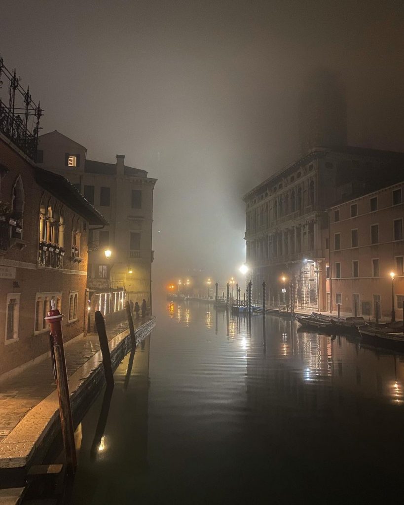 nebbia a venezia notte di capodanno 2022