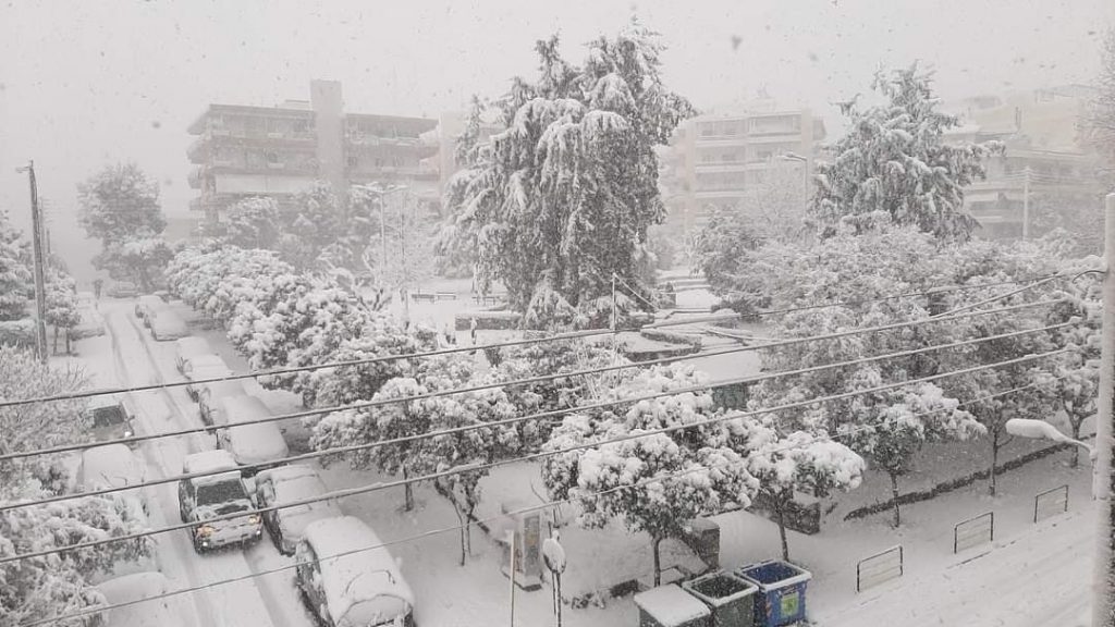 neve atene 24 gennaio 2022