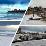 Freddo e maltempo, immagini suggestive dal Libano: la neve imbianca la spiaggia di Byblos [FOTO]