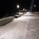 Maltempo Puglia: la neve imbianca il litorale del Salento, fiocchi in riva al mare tra San Cataldo e Casalabate [FOTO]