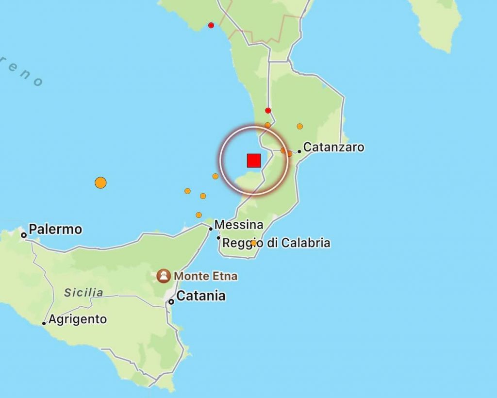 terremoto oggi calabria