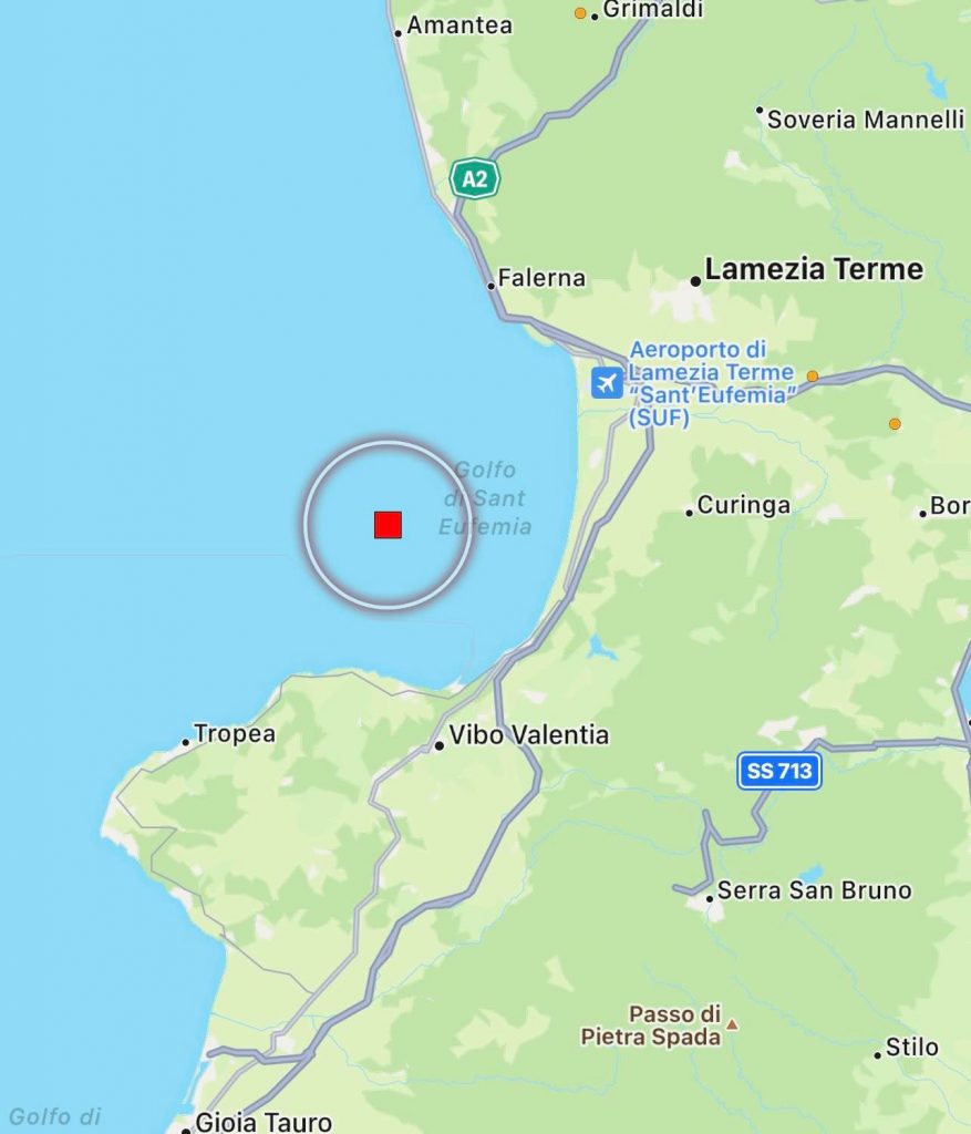 terremoto oggi calabria