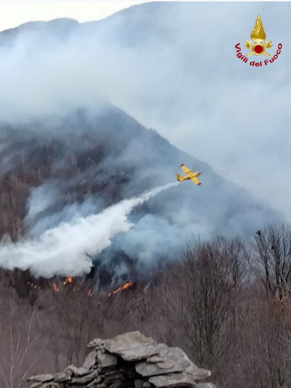 incendio gurro piemonte