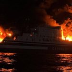 Incendio sul traghetto Euroferry Olympia, il racconto del comandante della GdF: “evento spaventoso, molta apprensione, c’erano persone che piangevano”